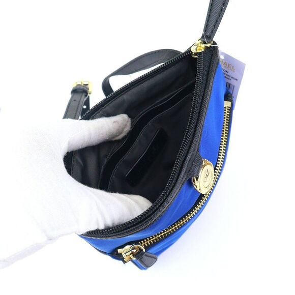 NWT Michael Michael Kors Kempton Small Pocket Crossbody Electric Blue - Picture 10 of 12
